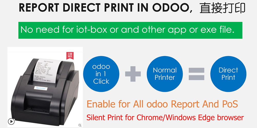 [app_report_direct_print] 报表直接打印和预览。PoS 直接打印到本地打印机。静默打印，无需下载