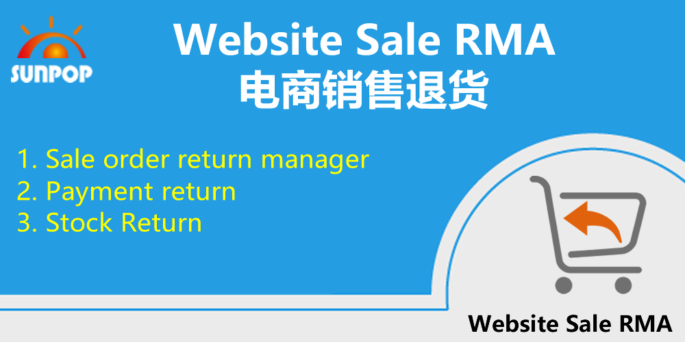[app_website_sale_rma] 销售退货退款管理与客服门户-Sale RMA website, sale order return